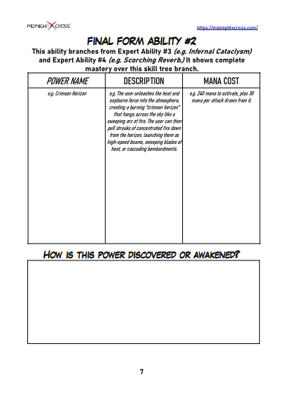 Power System Skill Tree Worksheet Preview 7